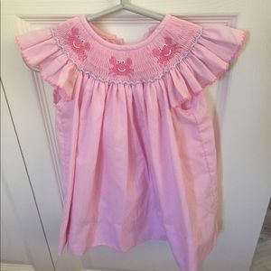 Crab smocked dress